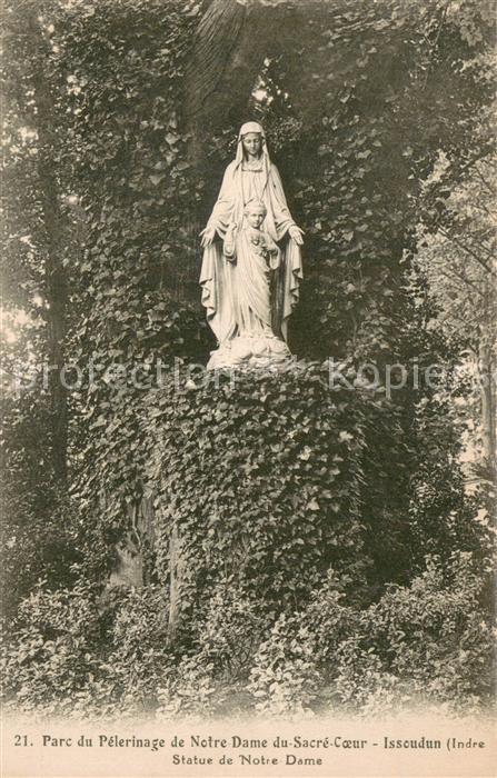 Issoudun 36 Parc du Pèlerinage de Notre Dame du Sacré Coeur Statue de Notre Dame