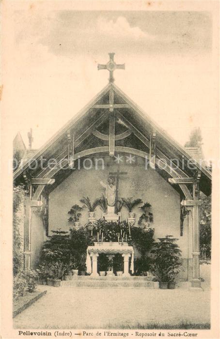 Pellevoisin 36 Indre Parc de l Ermitage Reposoir du Sacré Coeur