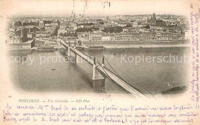 Toulouse 31 Vue Generale Pont et la ville