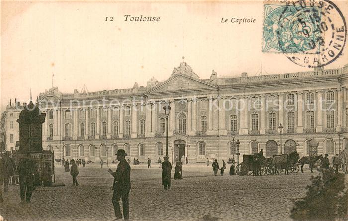 Toulouse 31 Le Capitole Pferdekutschen