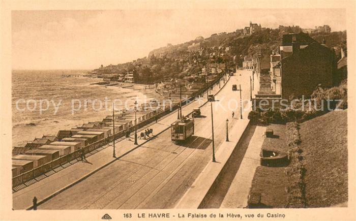 Le Havre La falaise de la Hève vue du casino