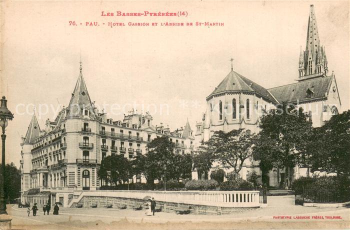 Pau 64 Hôtel Gassion et l Abside de Saint Martin
