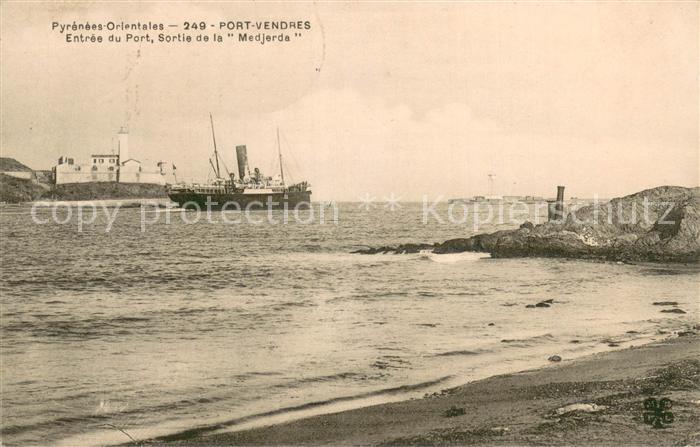 Port-Vendres 66 Entrée du port Sortie de la Medjerda Va