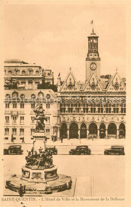 Saint-Quentin 02 Hôtel de Ville Monument de la Défense