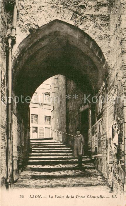 Laon 02 Aisne La Voûte de la Porte Chenizelle