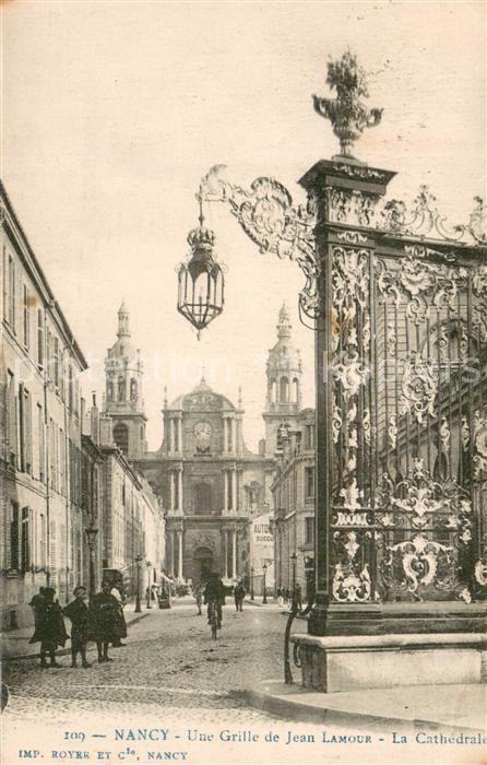 Nancy 54 Une grille de Jean Lamour la Cathedrale