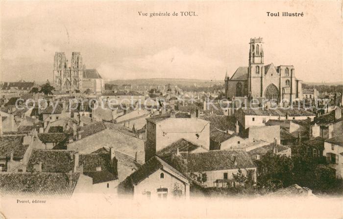 Toul 54 Vue Generale de la ville Eglise Cathedrale