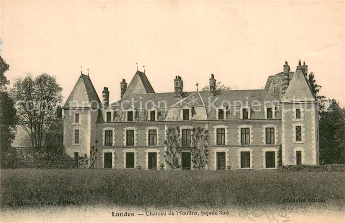 Landes-le-Gaulois Chateau de Moulins facade sud