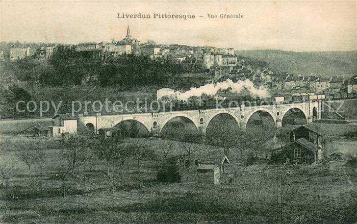 Liverdun 54 Vue Generale Viaduc Chemin de fer
