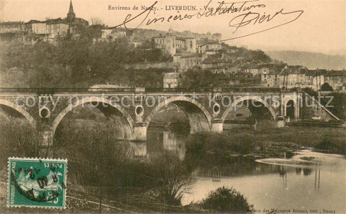 Liverdun 54 Vue Generale Pont sur la Moselle