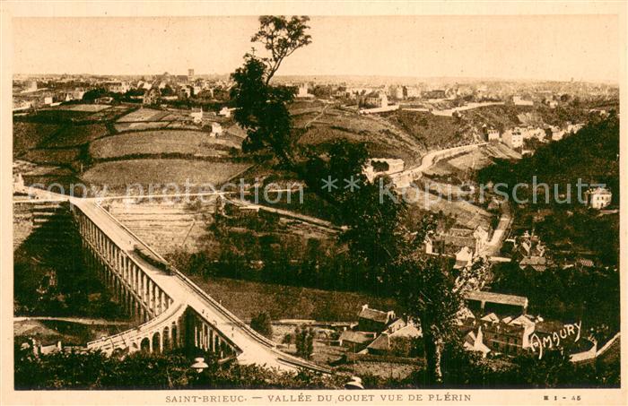 Saint-Brieuc Cotes-d Armor Vallee du Gouet vue de Plérin