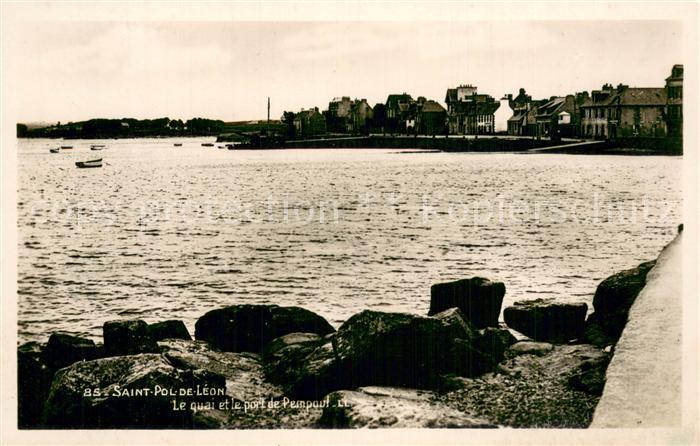 Saint-Pol-de-Leon Le quai et le port de Pempoul