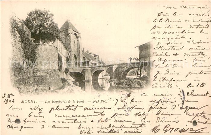 Moret-sur-Loing Les remparts et le pont