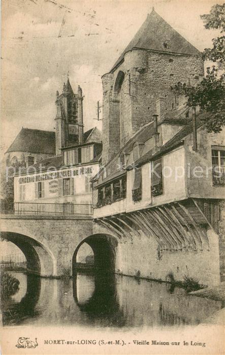Moret-sur-Loing Vieille maison sur le Loing