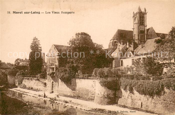 Moret-sur-Loing Le vieux remparts et l Eglise