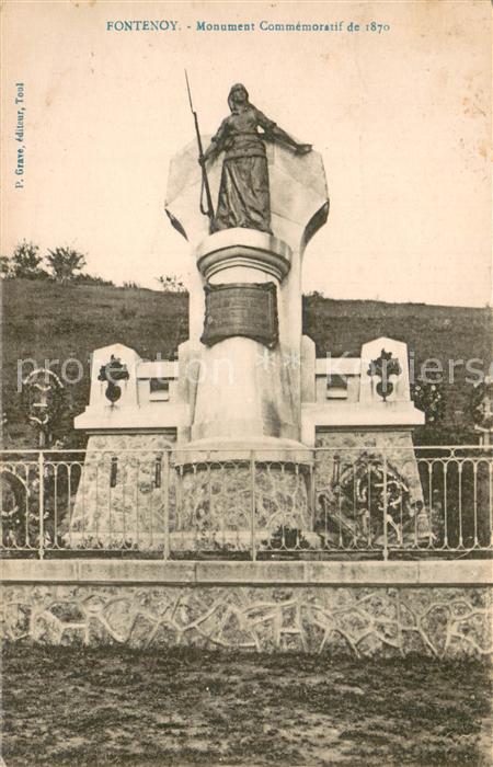 Fontenoy-sur-Moselle Monument Commémorativ de 1870 Kriegerdenkmal