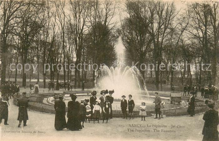 Nancy 54 La Pépinière jet d eau