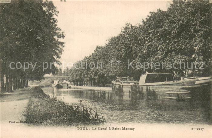 Toul 54 Canal a Saint Mansuy Bateaux