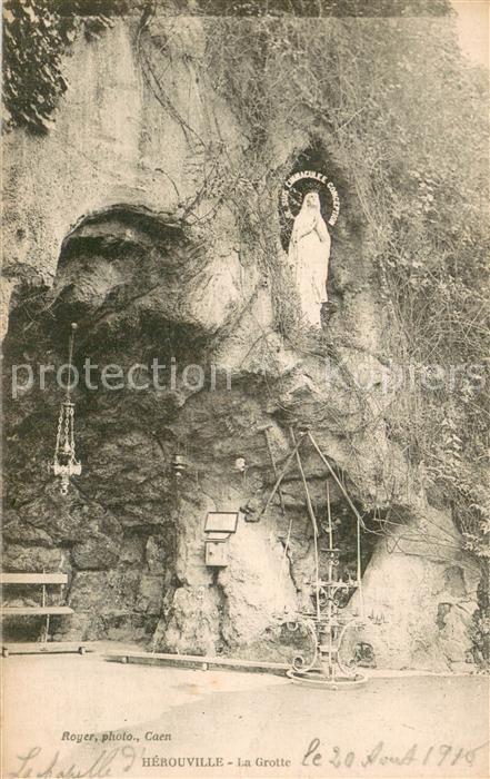 Herouville 14-Saint-Clair La Grotte Statue