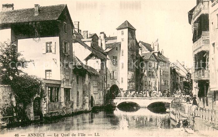 Annecy 74 Haute-Savoie Le Quai de l Ile
