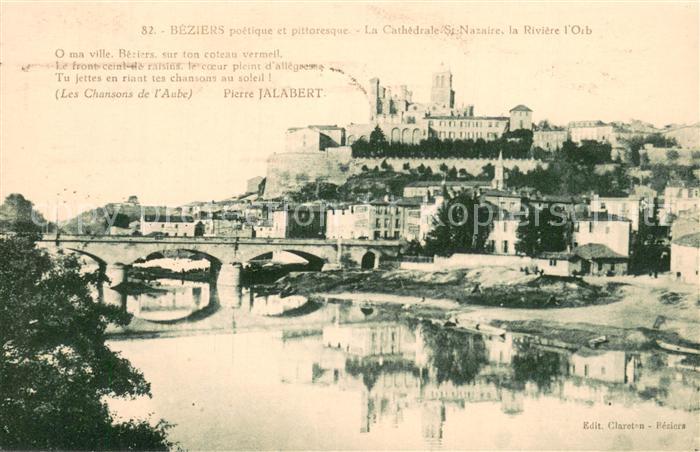 Beziers 34 La Cathedrale St Nazaire la Riviere l'Orb
