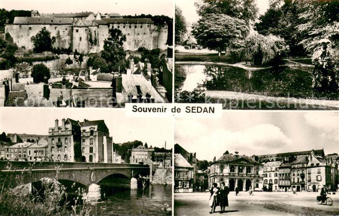 Sedan Ardennes Chateau Jardin botanique La Meuse Place Turenne