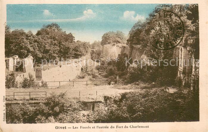 Givet Ardennes Les Fosses et l’entree du Fort du Charlemont