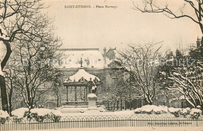 Saint-Etienne 42 Loire Place Marengo en hiver