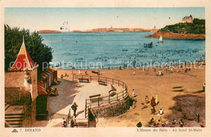 Dinard 35 L heure du bain au fond Saint Malo