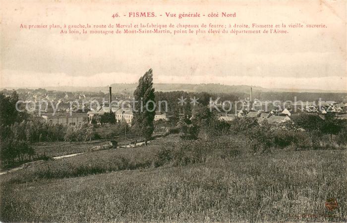 Fismes 51 Vue generale cote Nord