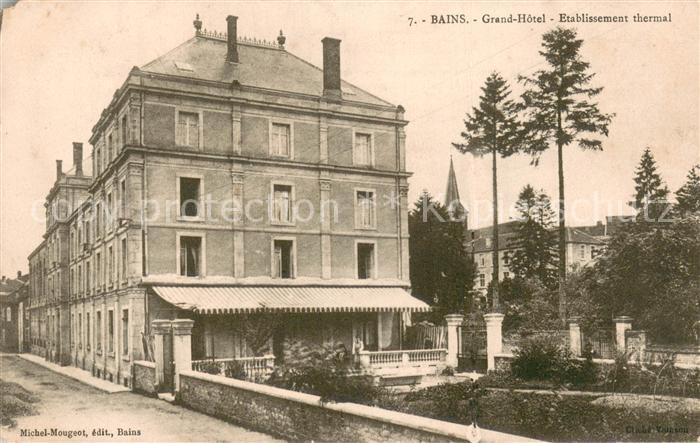Bains-les-Bains 88 Grand Hotel Etablissement thermal
