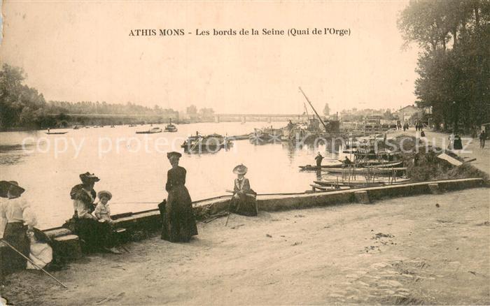 Athis-Mons 91 Les bords de la Seine Quai de l'Orge