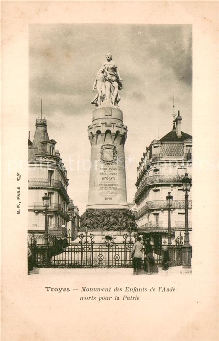 Troyes 10 Monument des Enfants de l’Aude morts pour la Patrie