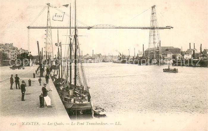 Nantes 44 Les Quais Le Pont Transbordeur