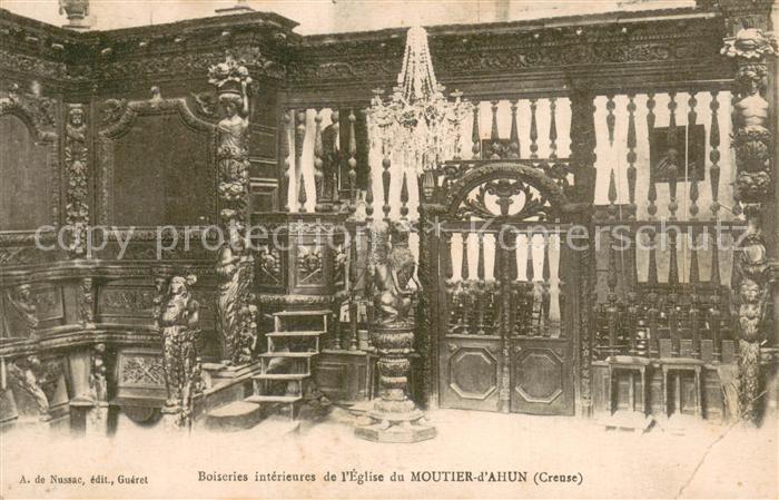 Moutier-d Ahun Boiseries intérieures de l Eglise