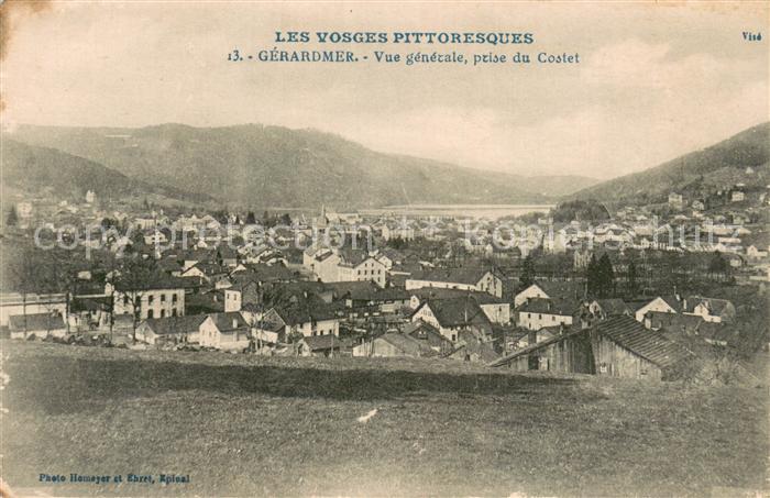 Gerardmer 88 Vosges Vue Generale prise du Costet