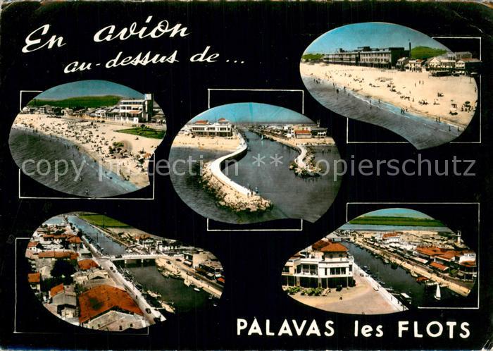Palavas-les-Flots 34 Vues aérienne Plage Canal