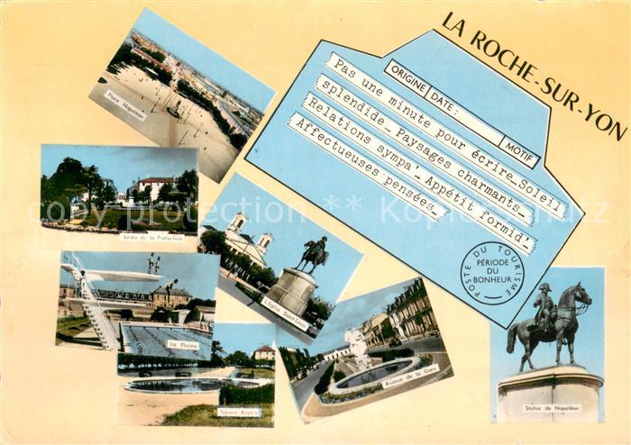 La Roche-sur-Yon Vues d ensemble Plage Monument Eglise Statue Piscine