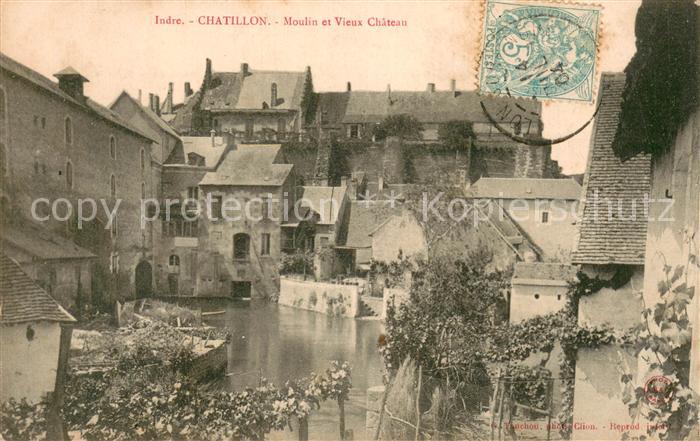 Chatillon 61-sur-Indre Moulin et Vieux Chateau