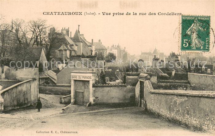 Chateauroux 36 Indre Vue prise de la rue des Cordeliers