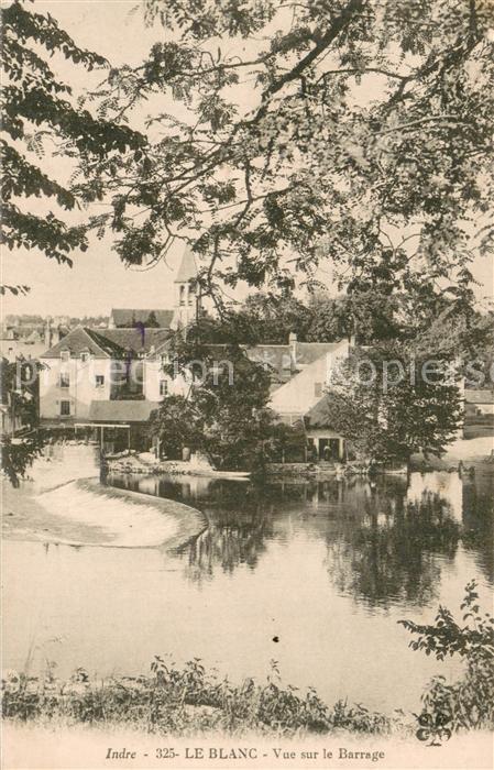 Le Blanc 36 Indre Vue sur le Barrage