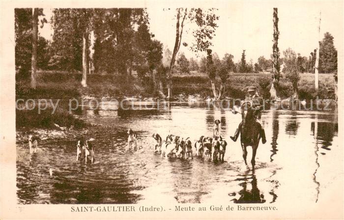 Saint-Gaultier Meute au Gue de Barreneuve