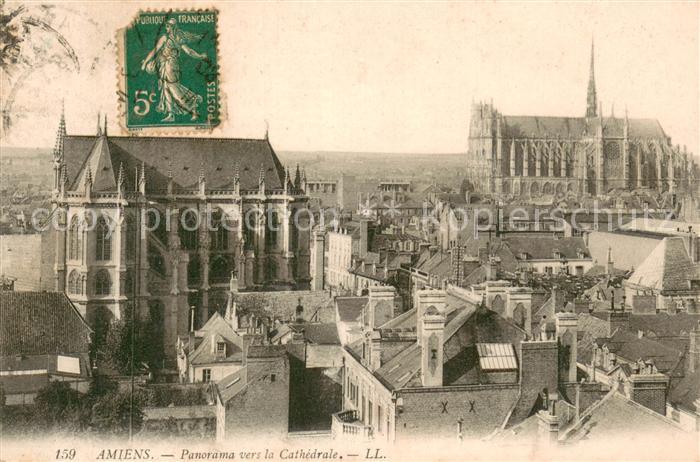 Amiens 80 Panorama vers la Cathedrale