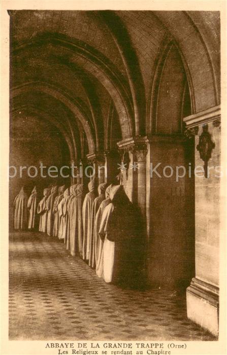 Grande Trappe Abbaye - Les Religieux se rendant au Chapitre