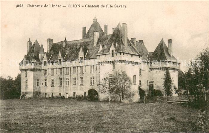 Clion 36 Indre chateau de l Ile Savary