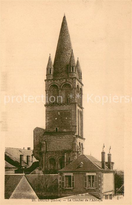 Deols 36 Indre Le Clocher de l Abbaye