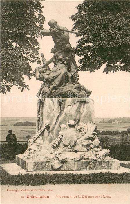 Chateaudun Monument de la Defence par Mercie