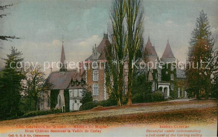 Mers 36-sur-Indre Beau Chateau dominant la Vallee de Corlay