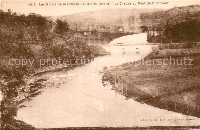 Eguzon-Chantome 36 Indre Le Creause au Pont de Chambon