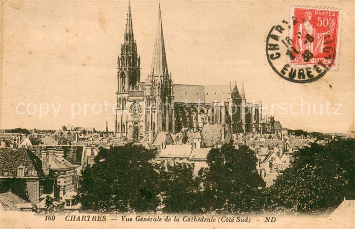 Chartres 28 Vue Generale de la Cathedrale